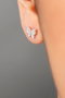 Heliophilia Silver Pendientes de plata de ley 925 con refuerzo de rodio